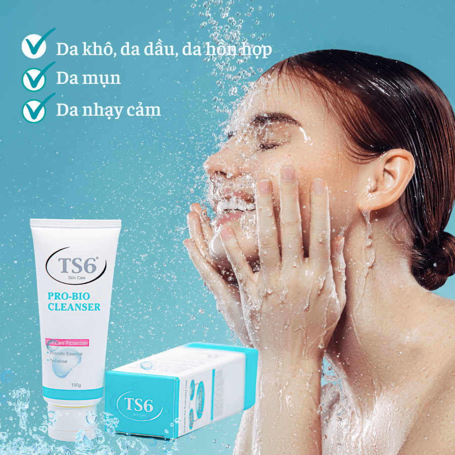 Làm sạch da mặt mỗi ngày với Sữa Rửa Mặt TS6 để phòng ngừa mụn bọc
